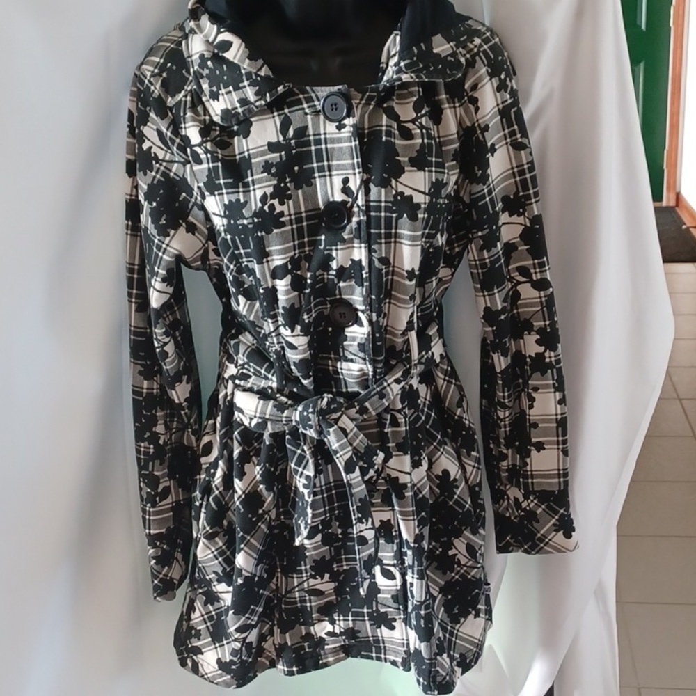 Self Esteem Belted Hooded Cotton-blend Jacket